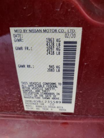 1N4BL4CV8LC235589 Nissan ALTIMA SR