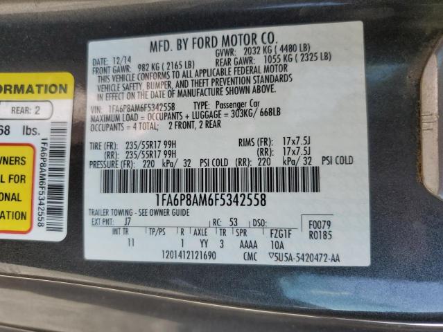1FA6P8AM6F5342558 Ford MUSTANG