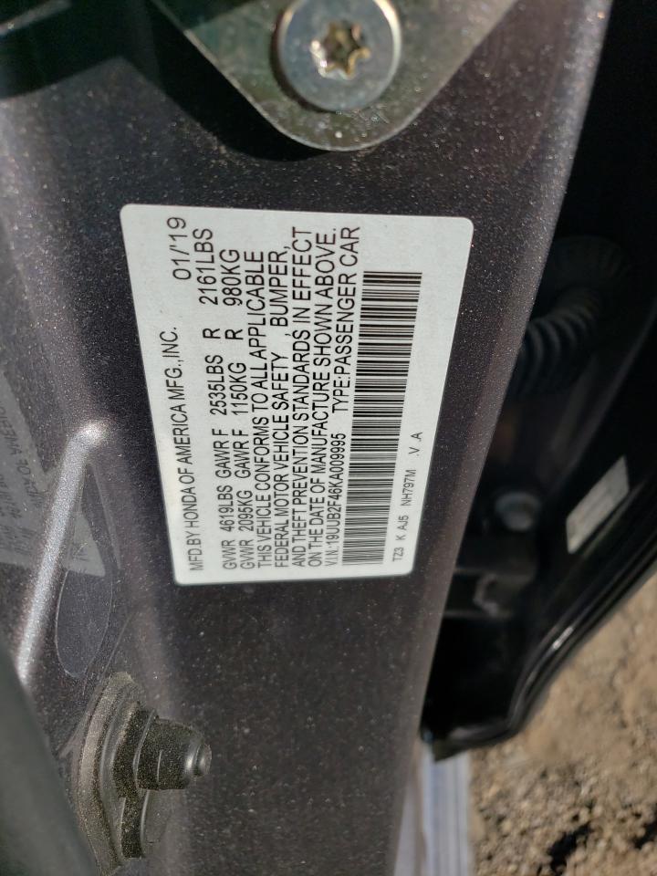 19UUB2F46KA009995 2019 Acura Tlx Technology