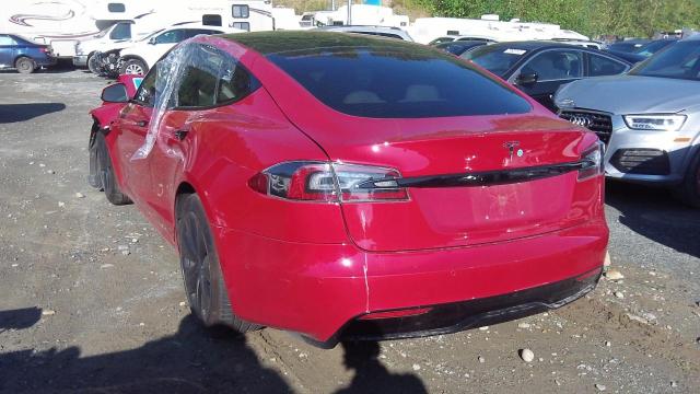 2021 Tesla Model S VIN: 5YJSA1E56MF456172 Lot: 63195883