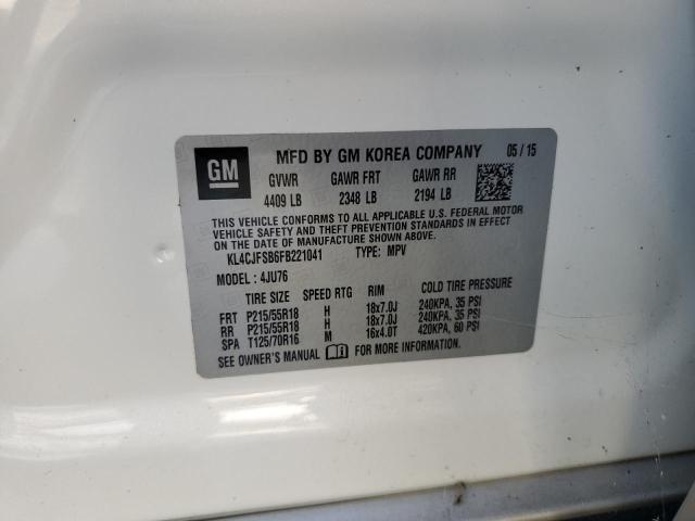 KL4CJFSB6FB221041 Buick Encore Convenience