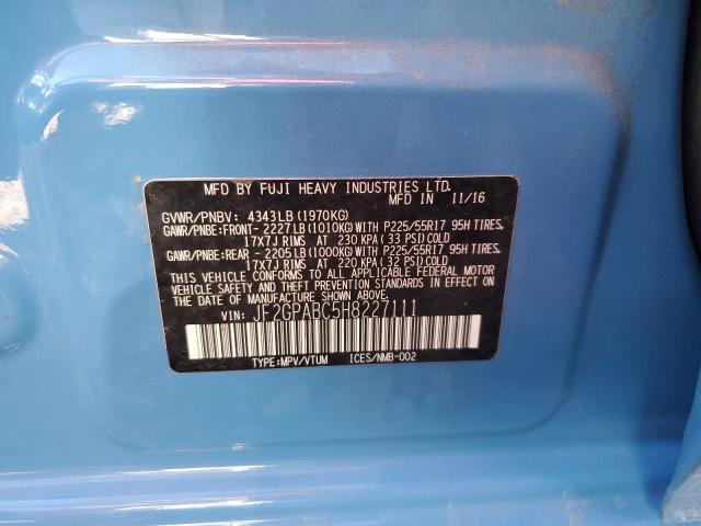 JF2GPABC5H8227111 Subaru Crosstrek Premium