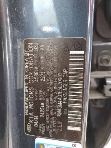 KNAGM4AD1E5070903 KIA OPTIMA HYBRID