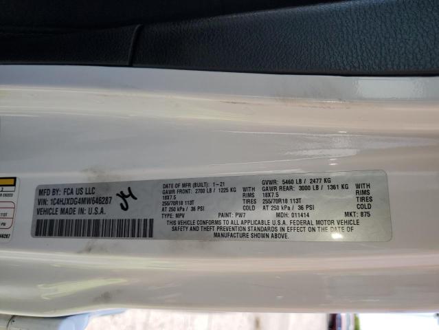 1C4HJXDG4MW646287 Jeep Wrangler Unlimited Sport