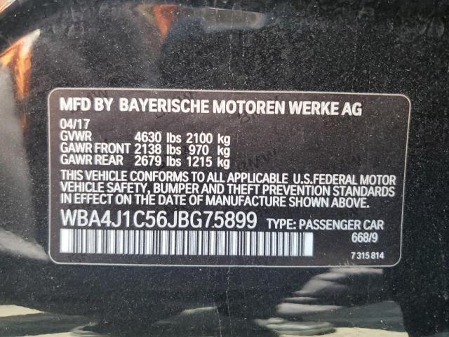 WBA4J1C56JBG75899 BMW 430i Gran Coupe