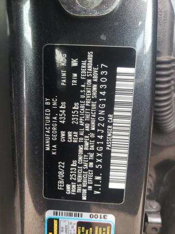 5XXG14J20NG143037 KIA K5 LXS
