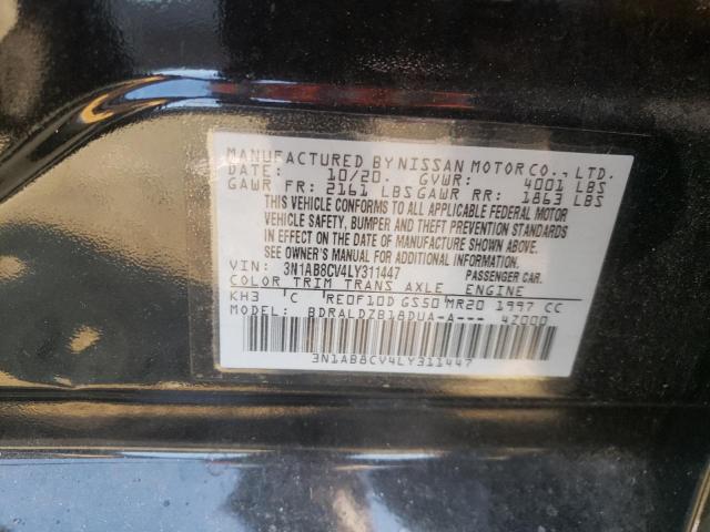 3N1AB8CV4LY311447 Nissan SENTRA SV