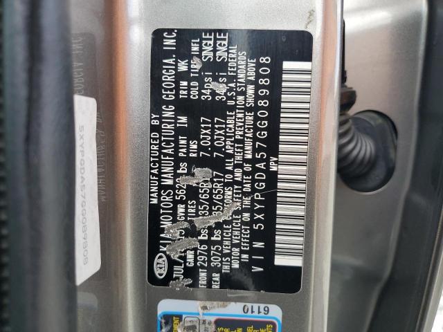 5XYPGDA57GG089808 KIA SORENTO LX