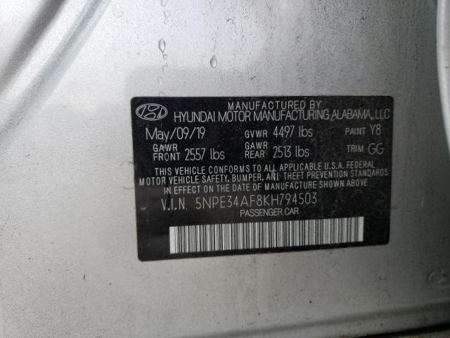 Hyundai Sonata Limited 2019 5NPE34AF8KH794503 Image 12