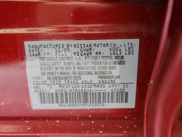 3N1AB8DV4MY212076 Nissan SENTRA SR
