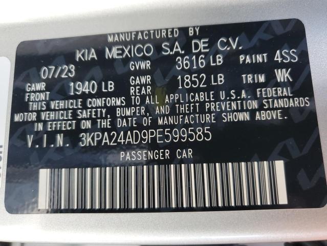 3KPA24AD9PE599585 KIA RIO LX