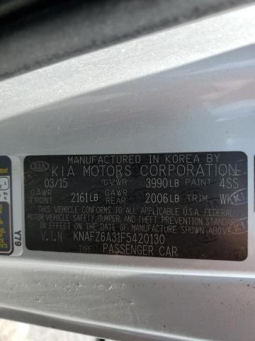 KNAFZ6A31F5420130 KIA FORTE SX