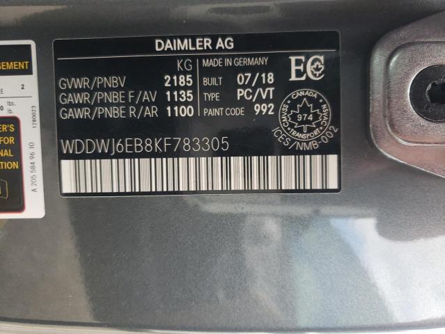 WDDWJ6EB8KF783305 2019 MERCEDES-BENZ C-CLASS - Image 12