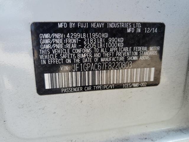JF1GPAC67F8220803 Subaru Impreza Premium