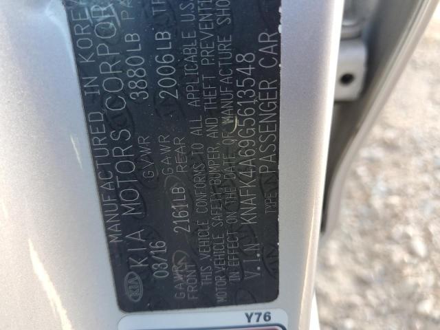 KNAFK4A69G5613548 KIA FORTE LX