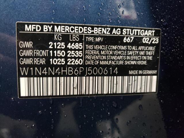 W1N4N4HB6PJ500614 Mercedes-Benz Gla 250 4matic