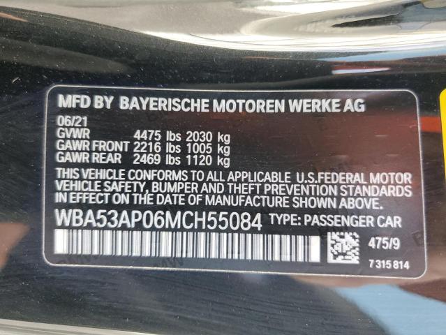 WBA53AP06MCH55084 BMW 4 Series 430I 12