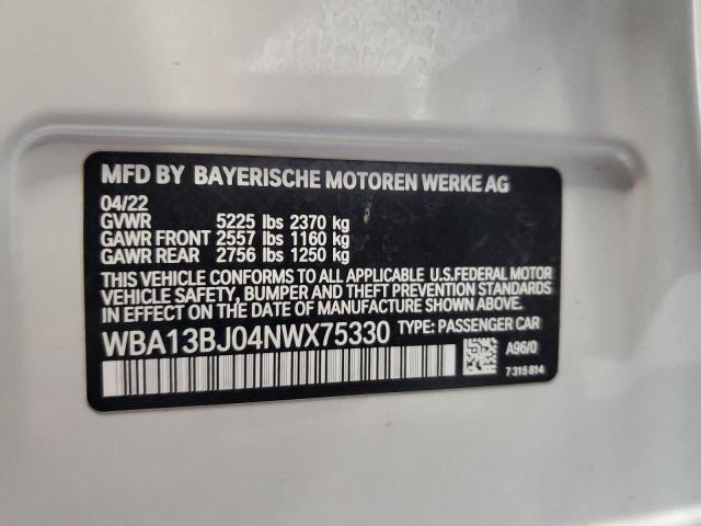 2022 BMW 530 XI - WBA13BJ04NWX75330