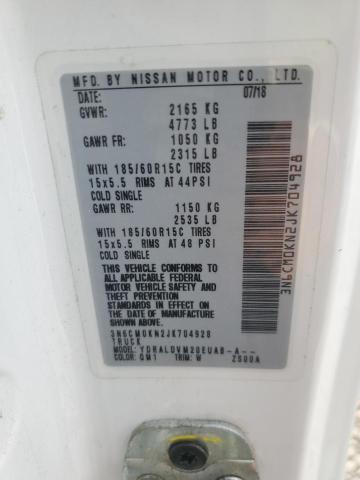 3N6CM0KN2JK704928 Nissan NV200 2.5S
