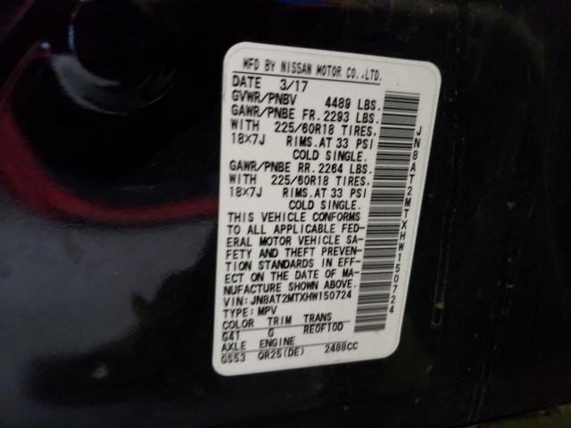 JN8AT2MTXHW150724 Nissan ROGUE S