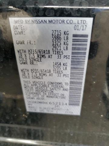 5N1DR2MN9HC652114 Nissan Pathfinder S