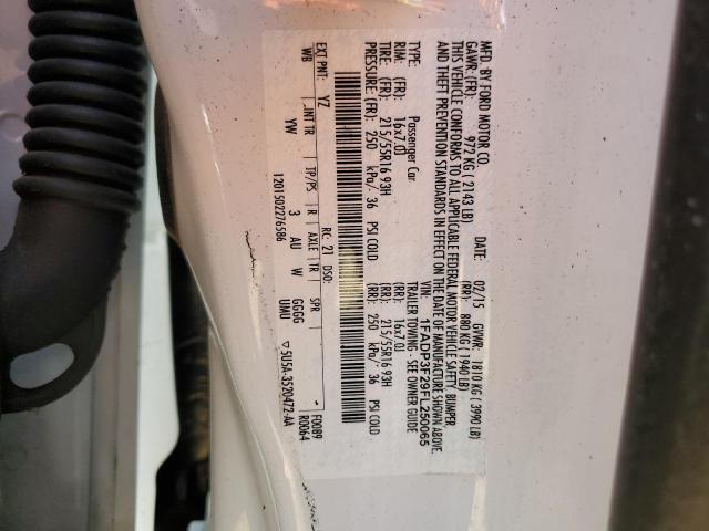 2015 FORD FOCUS SE - 1FADP3F29FL250065