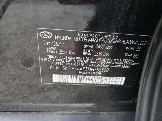 2017 HYUNDAI SONATA SE - 5NPE24AF3HH552360