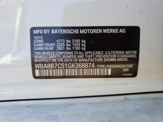 2016 BMW 340XI WBA8B7C51GK368874