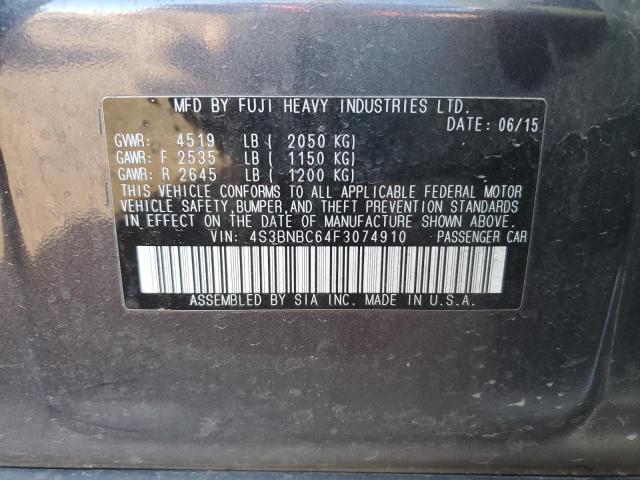 4S3BNBC64F3074910 Subaru Legacy 2.5i Premium