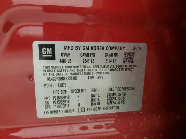 KL4CJFSB8FB228900 2015 BUICK ENCORE, photo no. 13