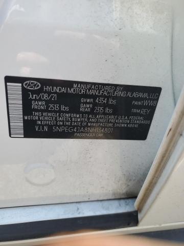 5NPEG4JA8NH134801 | 2022 HYUNDAI SONATA SE