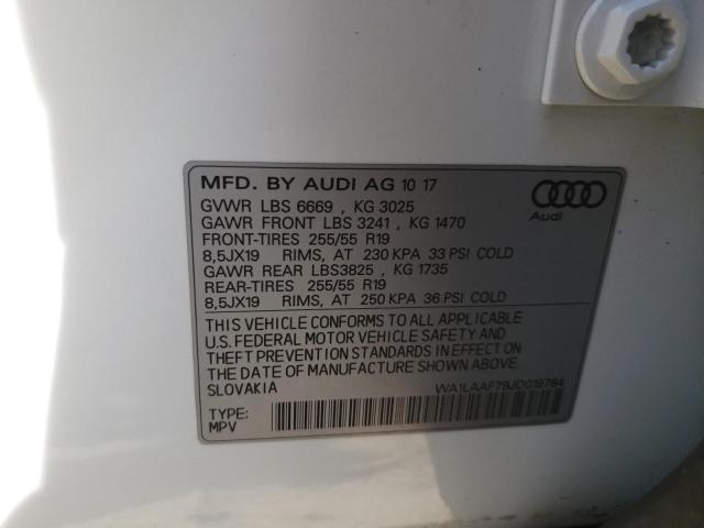 WA1LAAF79JD019784 2018 AUDI Q7, photo no. 13