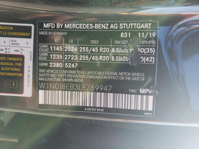 2020 MERCEDES-BENZ GLC COUPE - W1N0J8EB3LF769947