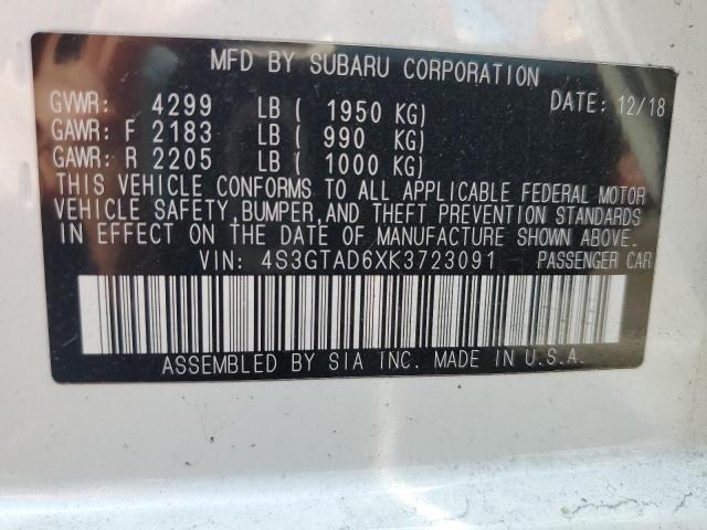 4S3GTAD6XK3723091 Subaru Impreza Premium
