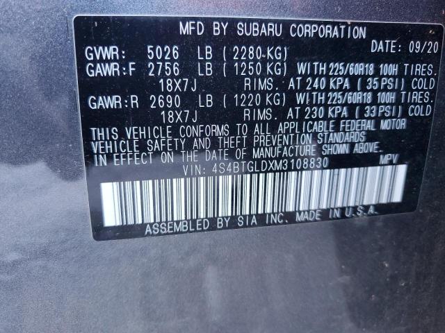 4S4BTGLDXM3108830 Subaru Outback Onyx Edition Xt