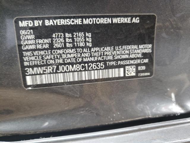 3MW5R7J00M8C12635 BMW 330XI