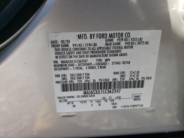 MAJ6S3JL1LC362247 Ford Ecosport Ses