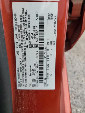 3FADP4BJ8JM117369 Ford FIESTA SE