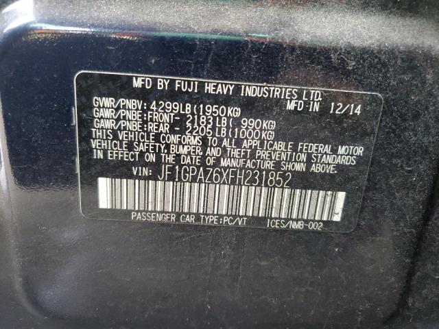 JF1GPAZ6XFH231852 Subaru Impreza Sport Limited