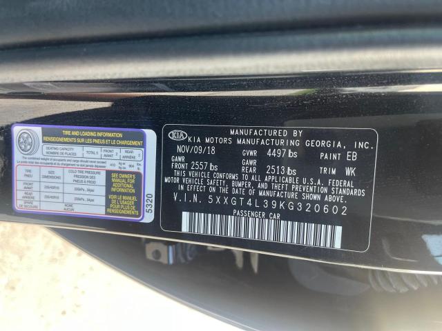 5XXGT4L39KG320602 KIA Optima Lx