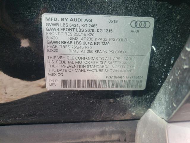 WA1BNAFY7K2115404 Audi Q5 PREMIUM 14