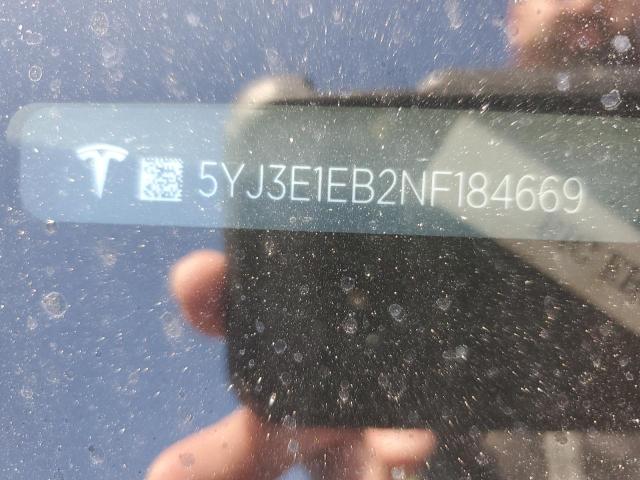 5YJ3E1EB2NF184669 Tesla Model 3  12