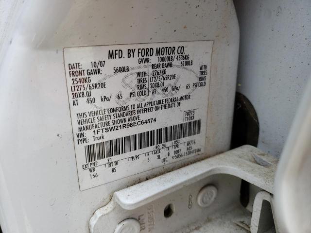 2022 FORD F250 SUPER - 1FTSW21R98EC64574