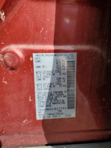 5N1AT2MV5FC817741 Nissan ROGUE S