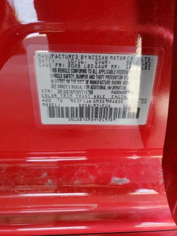 3N1AB7AP2HY219789 Nissan SENTRA S