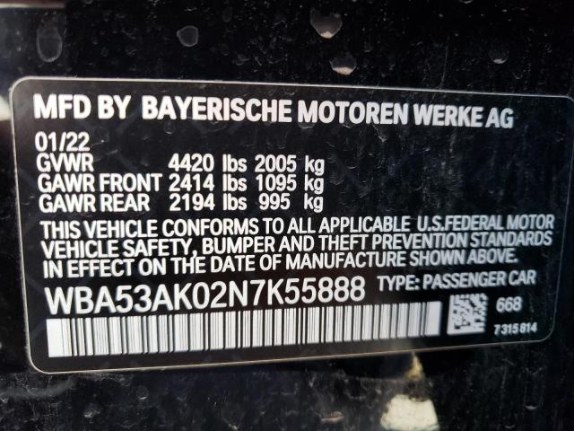 VIN WBA53AK02N7K55888 2022 BMW 2 Series, 228I no.12