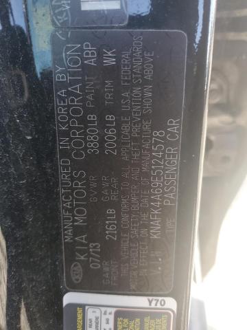 KNAFK4A69E5124578 KIA FORTE LX