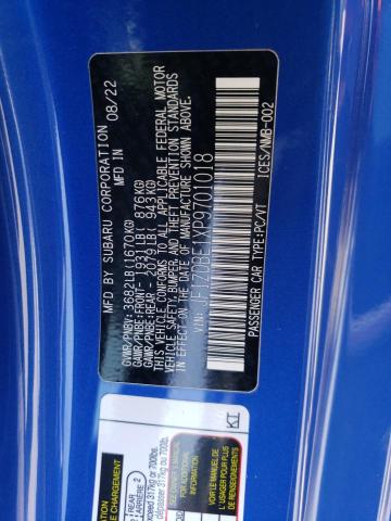 JF1ZDBE1XP9701018 Subaru Brz Limited
