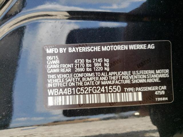 2015 BMW 435 I GRAN - WBA4B1C52FG241550