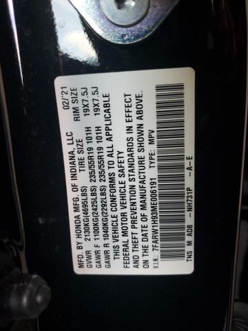 7FARW1H93ME006191 Honda Cr-v Touring
